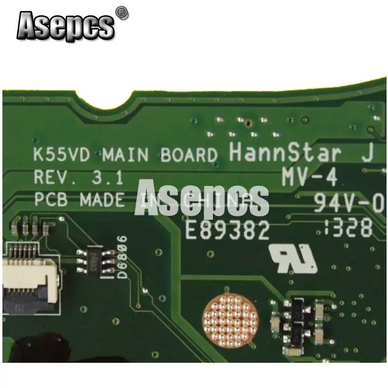 Asepcs кабель + K55VD материнская плата для ноутбука For Asus K55A A55VD F55VD K55V K55 тест
