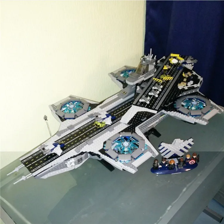 3057 шт Супер Герои щит Helicarrier совместимые 87025 07043 76042 Модели Строительные наборы блоки кирпичи игрушки для детей