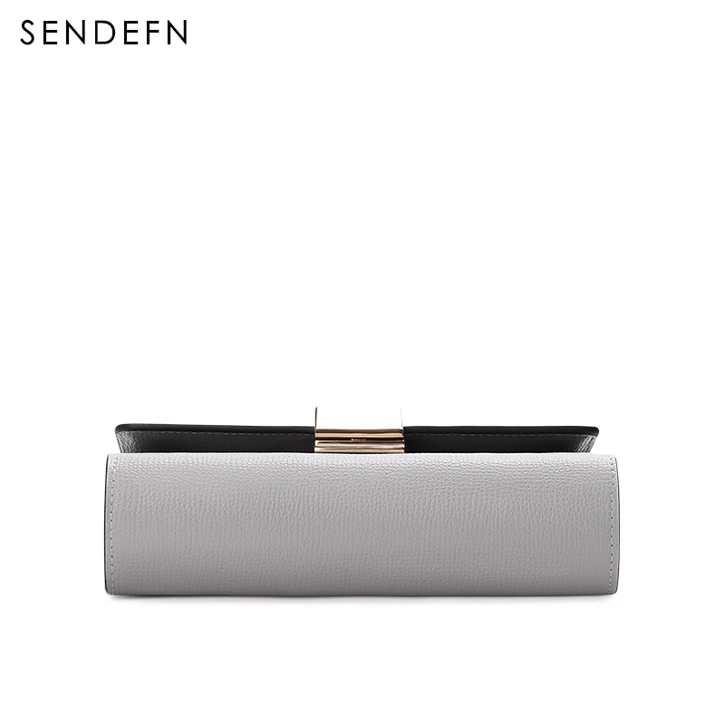 Sendefn Сумка женская кожаная сумка модная мини тоут на молнии Маленькая мессенджер