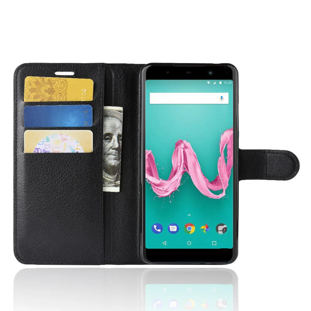 Кожаный чехол-книжка для Wiko Lenny 5 7 дюйма с подставкой и кошельком | Мобильные