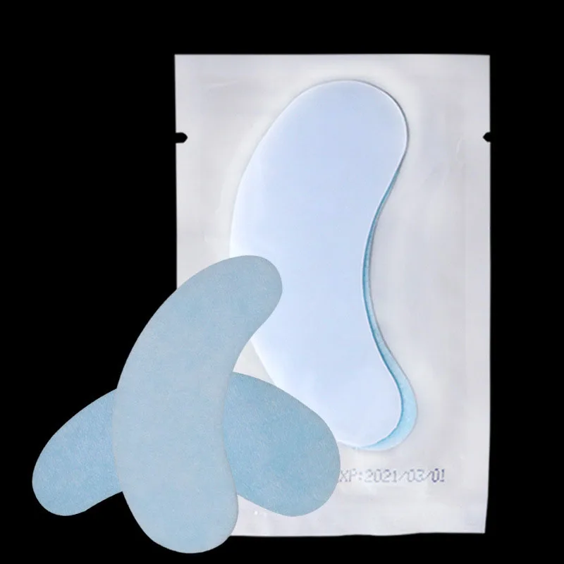 new blue 100pcs 100 пар/упак. Бумага пластыри ресниц под глаза подушечками ресницы наращивание ресниц Бумага патчи глаз накладки-наклейки под глаз макияж инструменты - Длина: new blue 100pcs