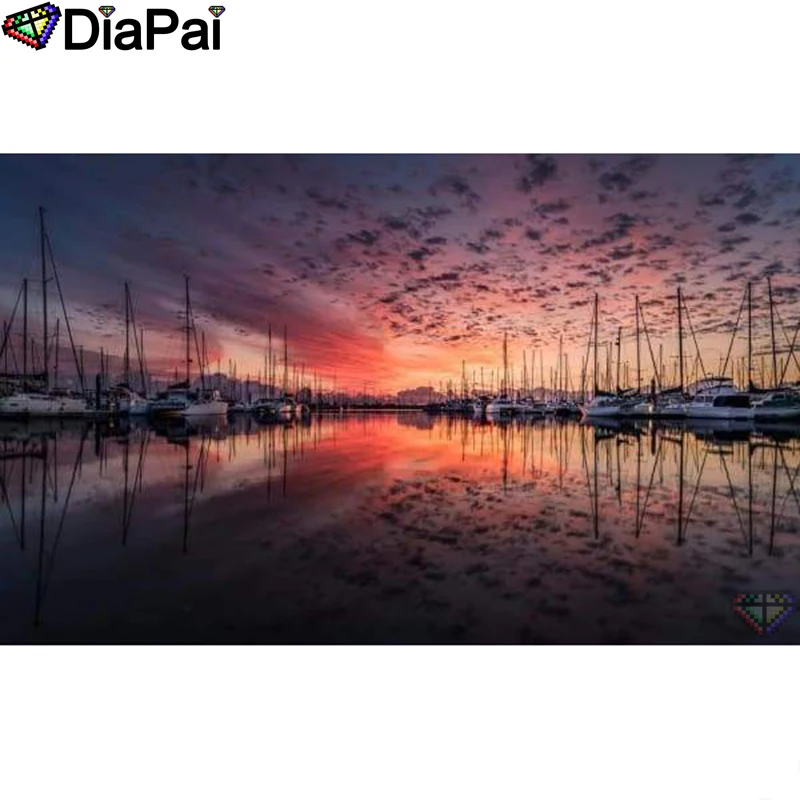 

DIAPAI Diamond Painting 5D DIY 100% Full Square/Round Drill "Sunset scenery" Diamond Embroidery Cross Stitch 3D Decor A24211