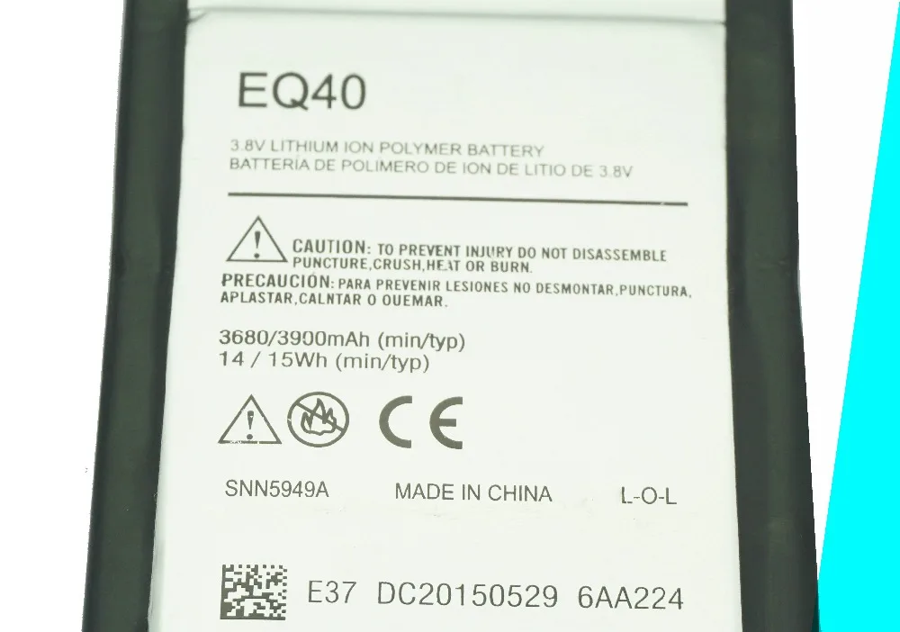 EVENZEAL 6PCS/LOT Mobile Cell Phone Replacement Battery For Motorola Moto Droid Turbo XT1225 XT1254 EQ40 / EQ 40 3680mAh 14Wh | Мобильные