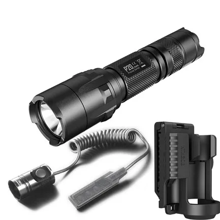 NITECORE P20 Тактический светильник CREE XM-L2 Макс 800 Люмен двойной переключатель задний фонарь наружный фонарь дальность луча 210 м поисковый светильник - Испускаемый цвет: P20 RSW2 NTH30B