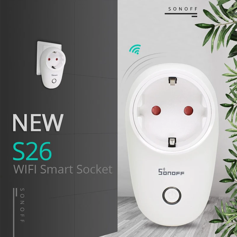 Умная штепсельная вилка SONOFF S26 US/UK/CN/AU/EU Wi Fi светильник таймер на выходе 220 В