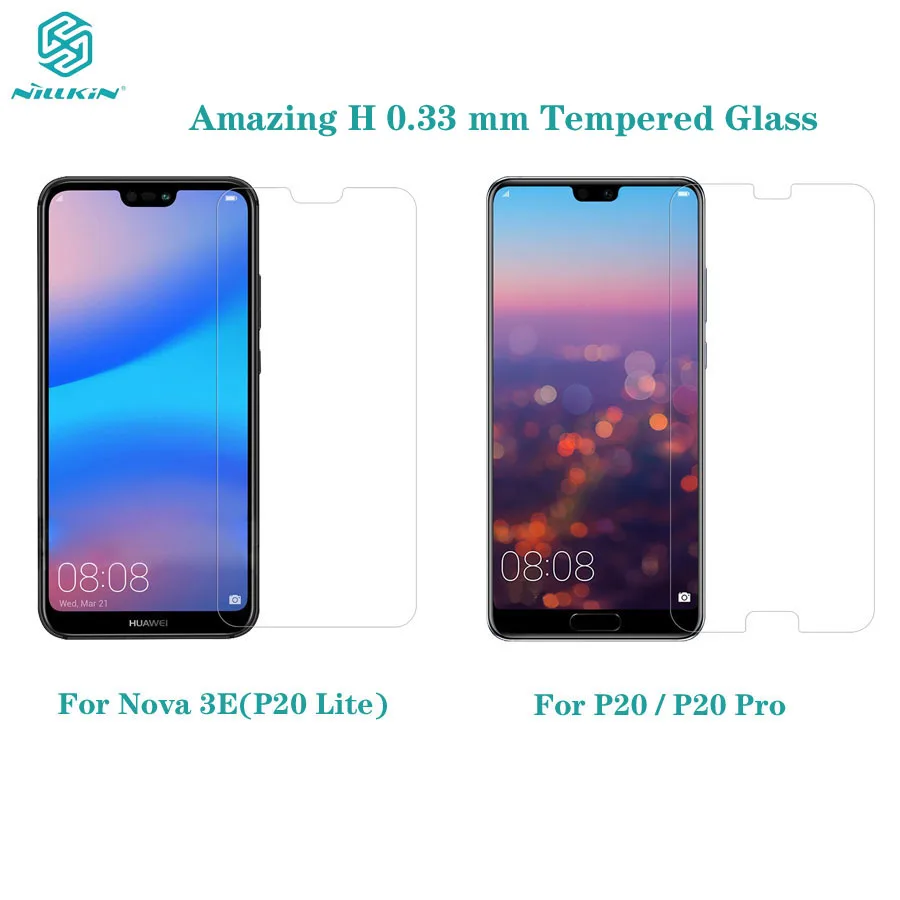 Для huawei P20/P20 Pro Nova 3E P20 Lite облегченное Закаленное стекло Защитная пленка для экрана Nillkin Amazing H анти-Защитное стекло для P20Pro