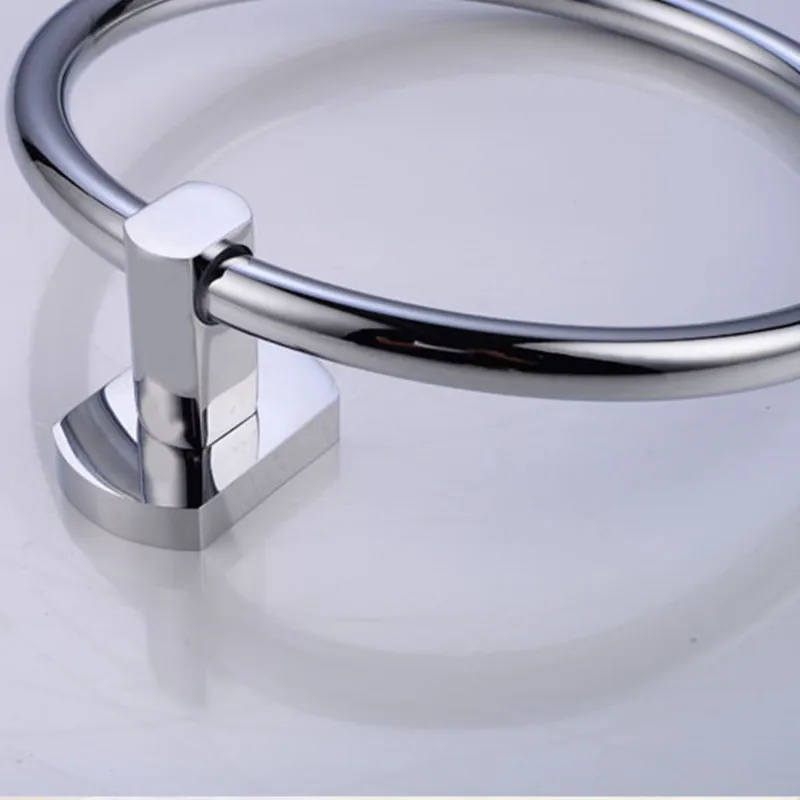 Хромированные кольца для полотенец медные настенные держатели вешалка хранения