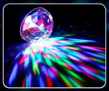 Adeeing Tanbaby звуковая активация дискотека вращающийся шар RGB светодиодный