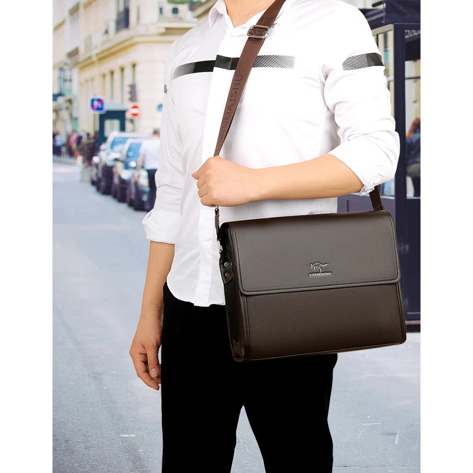 Portable Hand Work Business Office Male Messenger Bag Men Briefcase For Document Handbag Satchel Portfolio Bussiness Partfel Bag images - 6