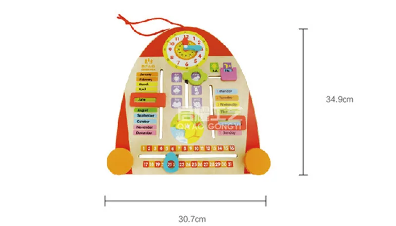 

New Wooden Baby Toys Calendar board Baby Educational Toys Baby Gifts