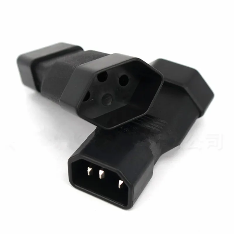 ЕС Мощность штепсельной вилки IEC 320 C14 штекер для Европейский 2Pin женский кабель
