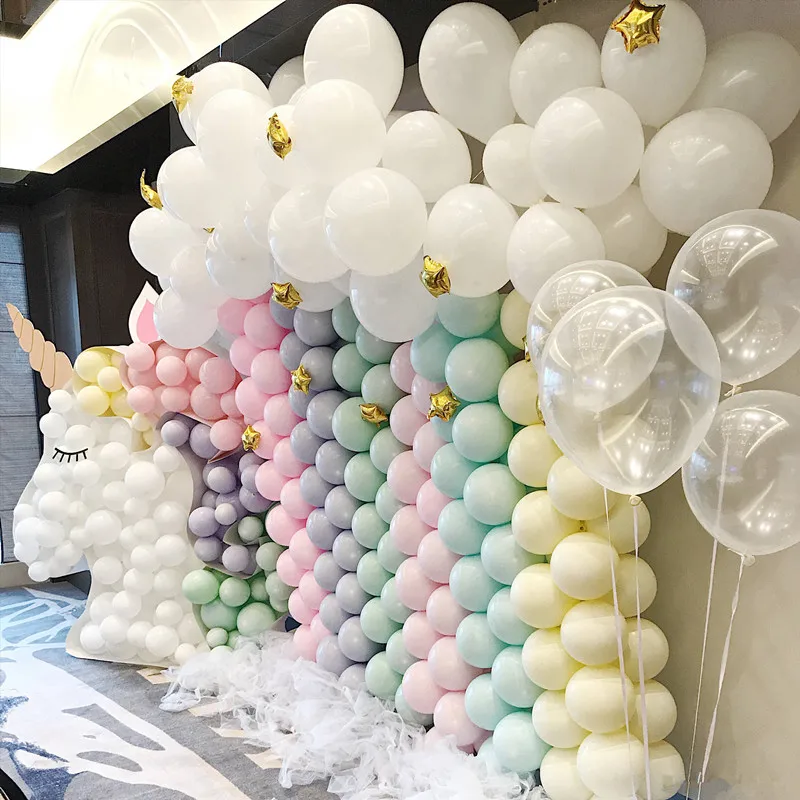 100 шт 10 дюймов Макарон шарики для свадебного украшения Baby Shower малыш счастливый