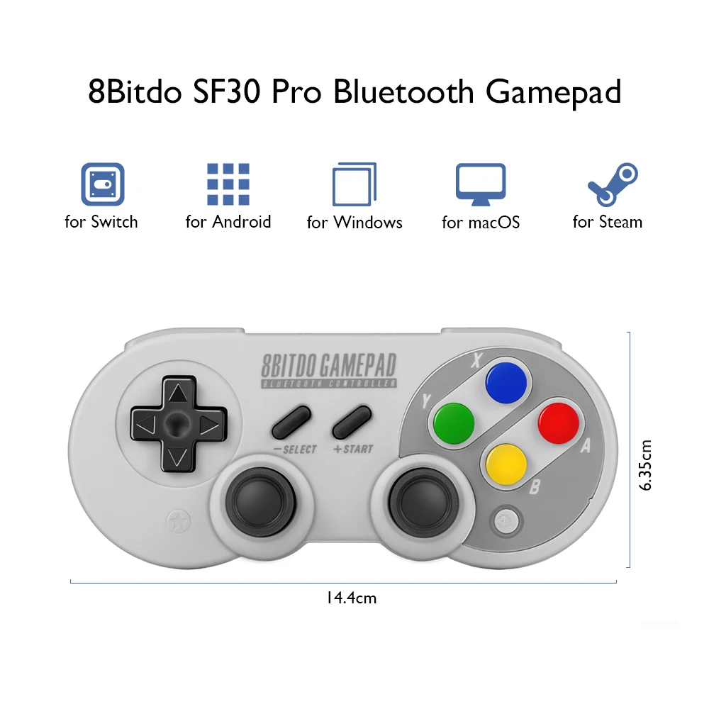 Оригинальный 8bitdo SF30 Pro геймпад 2 4 г Беспроводной контроллер эргономичный Дизайн