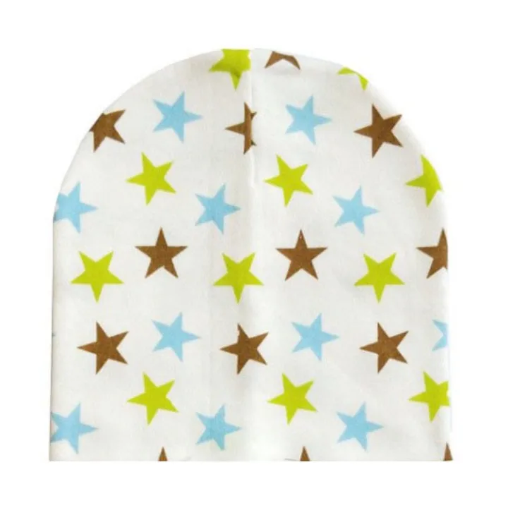 only hat stars Детская шапка, Осень-зима, детский хлопковый шарф воротничок, шапки для маленьких мальчиков, шапки для девочек, шапка для новорожденных, аксессуары для одежды - Цвет: only hat stars
