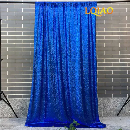 Royal Blue 4ftX10ft блестящие красные блестки фон, Романтический блесток занавеска фон для свадебной фотосъемки блесток Ткань постельное белье украшения - Цвет: Royal Blue