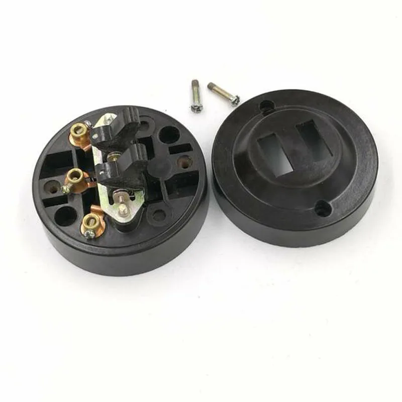 2 шт. Ретро Настольная лампа переключатель круговой Установлен Плоский тумблер