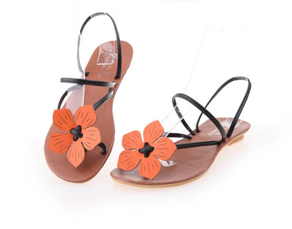 2014 the new comfortable flat sandals toepost soft bottom flowers for women's and shoes. size 36~41 | Обувь