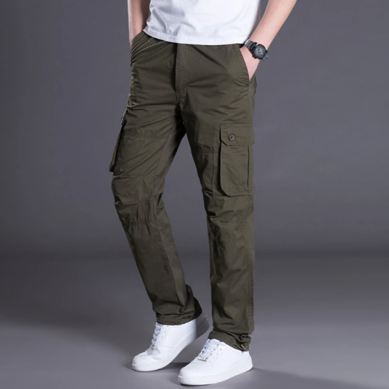 Брюки карго мужские тактические с несколькими карманами хлопок|men pants trousers|trousers