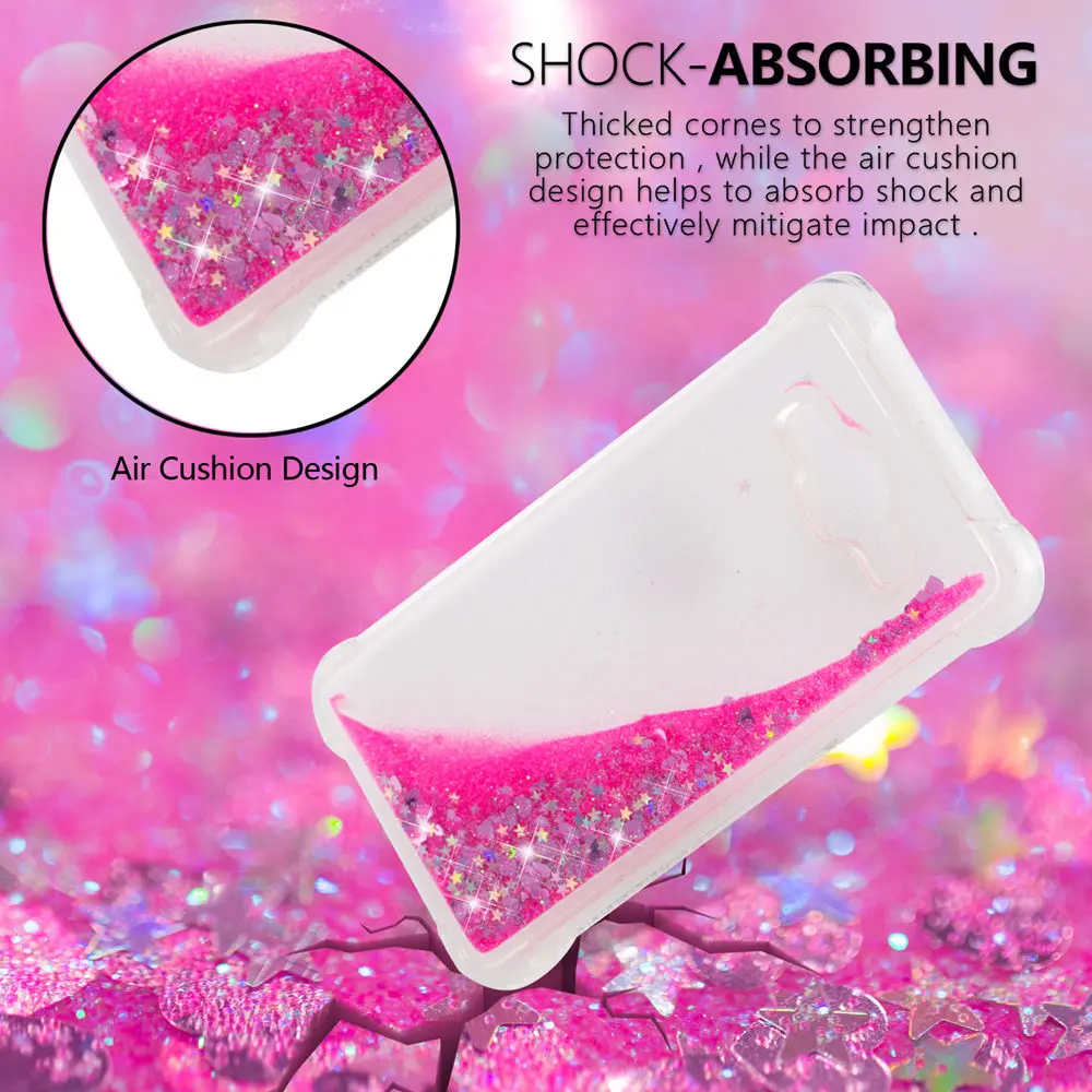 Glitter Stars Cover for Samsung Galaxy Grand Prime G530 G530FQ SM-G530H SM-G530FQ SM-G530BT Liquid Quicksand Soft TPU Back Case |