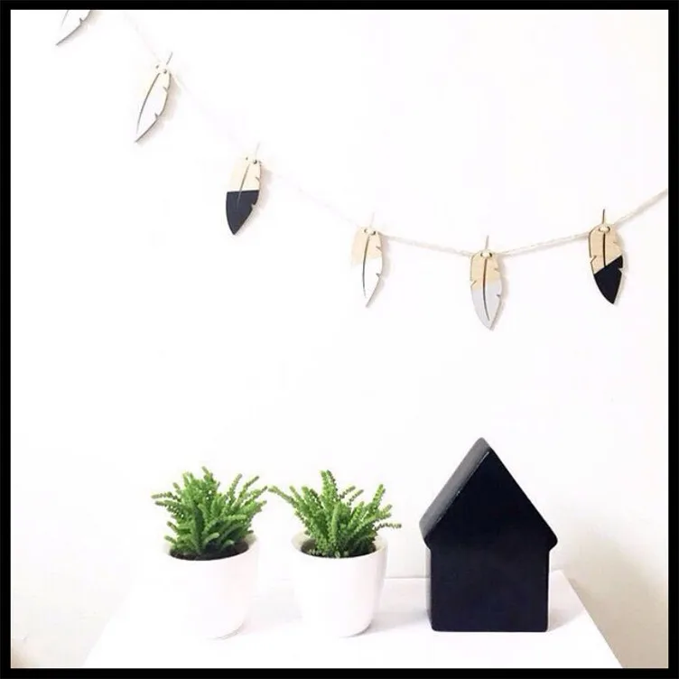 Новинка 2017 стильные деревянные чипсы аксессуары для украшения детской комнаты