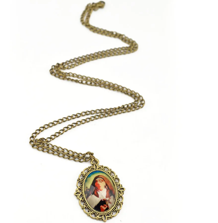 Ожерелье с подвеской в винтажном стиле ретро Дева Мария|jewelry display necklace|jewelry necklace