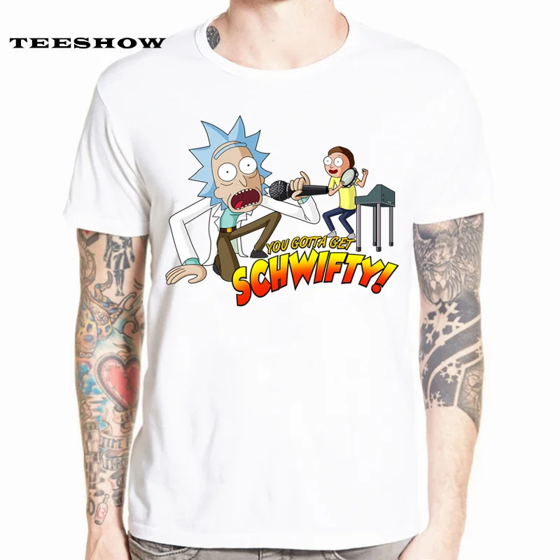 Футболки Rick And Morty для мужчин и женщин с героями мультфильмов футболки забавным