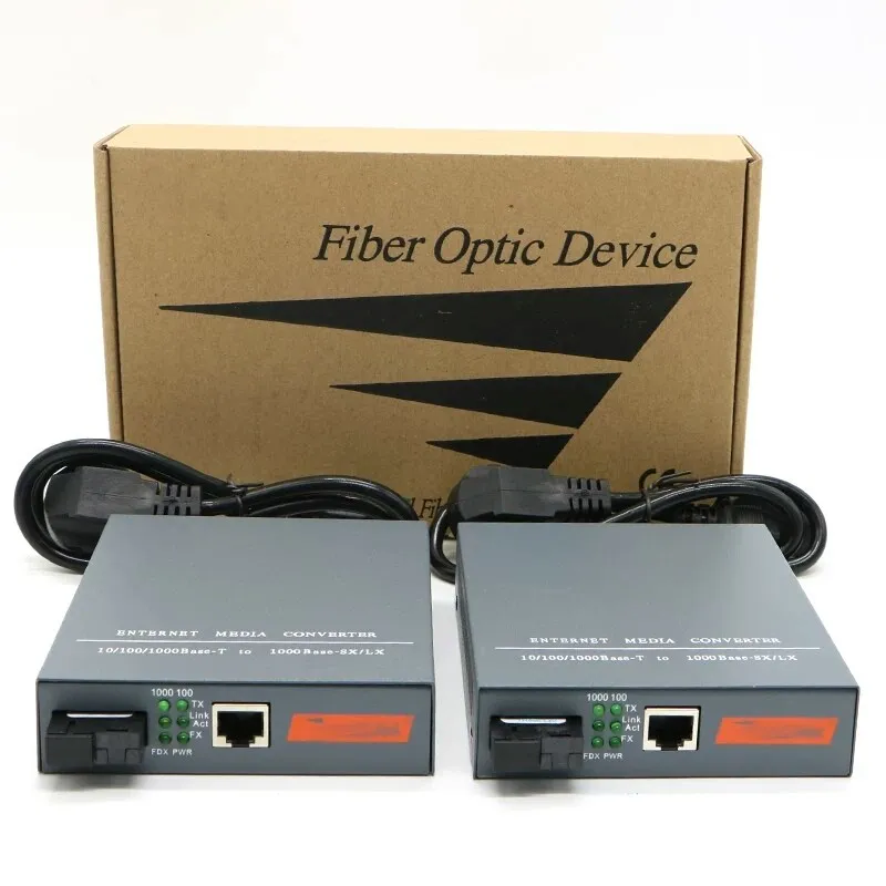 1 пара адаптер для оптического медиа конвертера 1000 Мбит/с|media converter|fiber optic media