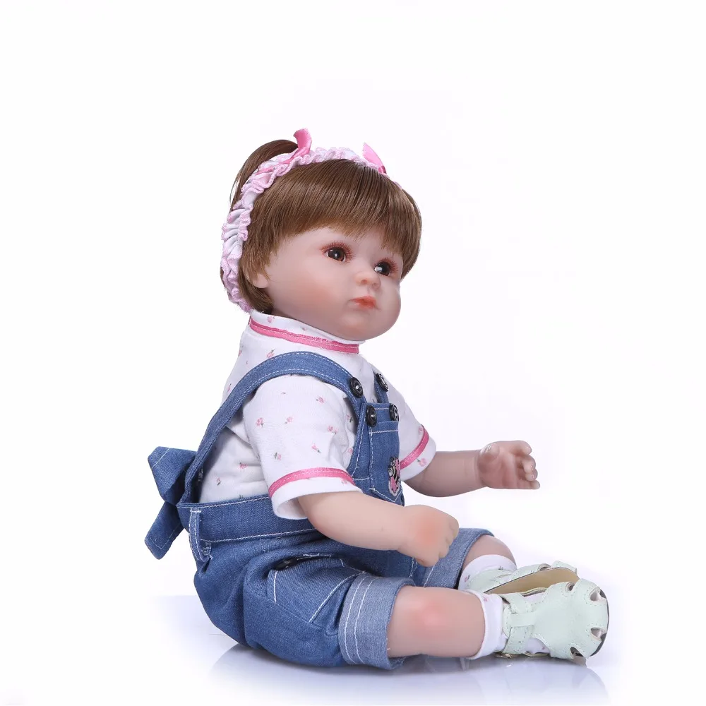 Кукла новорожденная NPK Реалистичная кукла reborn из силикона 18 дюймов 43 см|Куклы| |