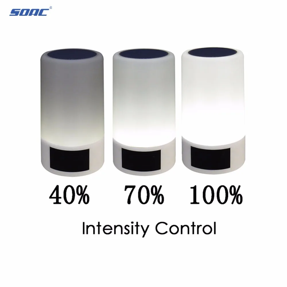 Интеллектуальный Настроение лампы Bluetooth Динамик спальни дома FM радио