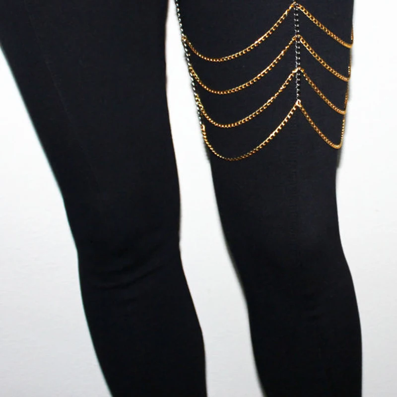 Женский купальник-бикини растягивающийся 4 уровня с цепочкой | Украшения и