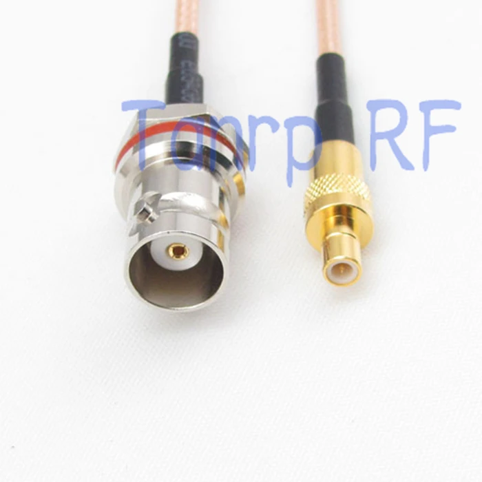 8in mini BNC мама с гайкой перегородка к SMB папа RF адаптер Коннектор 20 см отрезок