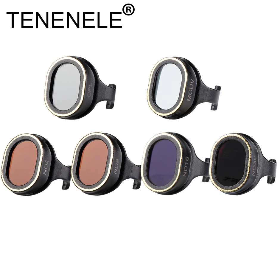 Комплект фильтров TENENELE для dji Spark фильтр дрона нейтральной плотности DJI UV C PL ND Camera