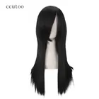 Ccutoo Orochimaru 60 см23,6 дюйма черные прямые Длинные Синтетические волосы полная челка высокотемпературное волокно косплей полные парики