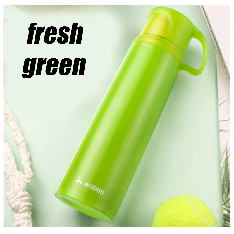 Fresh Green 500 мл Термос из нержавеющей стали, термосы, термосы для детей, детские термосы с крышкой для чая, Термокружка - Цвет: Fresh Green