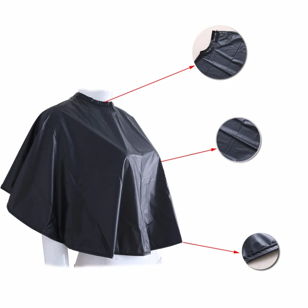 Короткая квадратная черная Водонепроницаемая накидка для парикмахерской|cutting