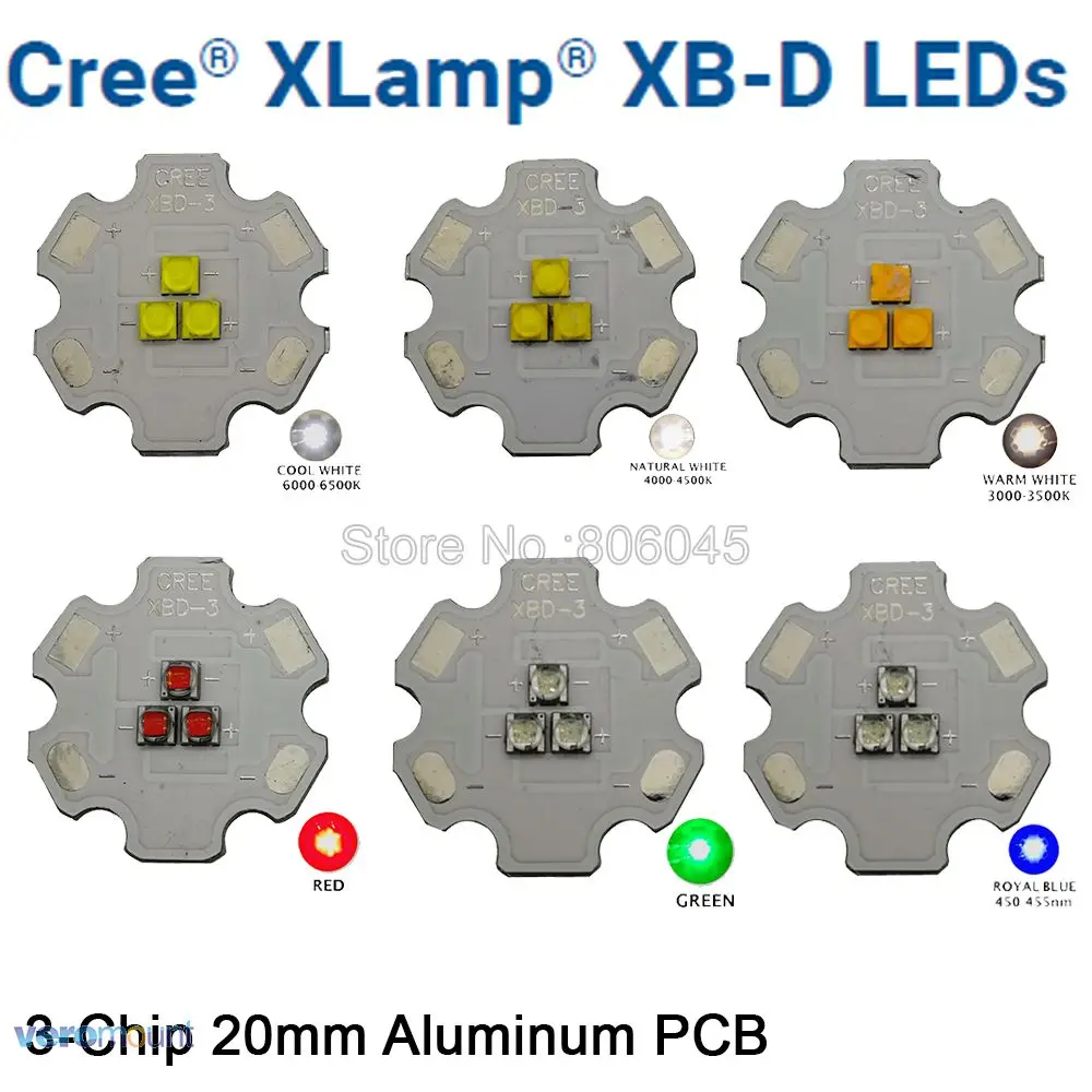5 шт. Cree XBD XB D 3 светодиода чипа 9 Вт светодиодный излучатель света белый/теплый