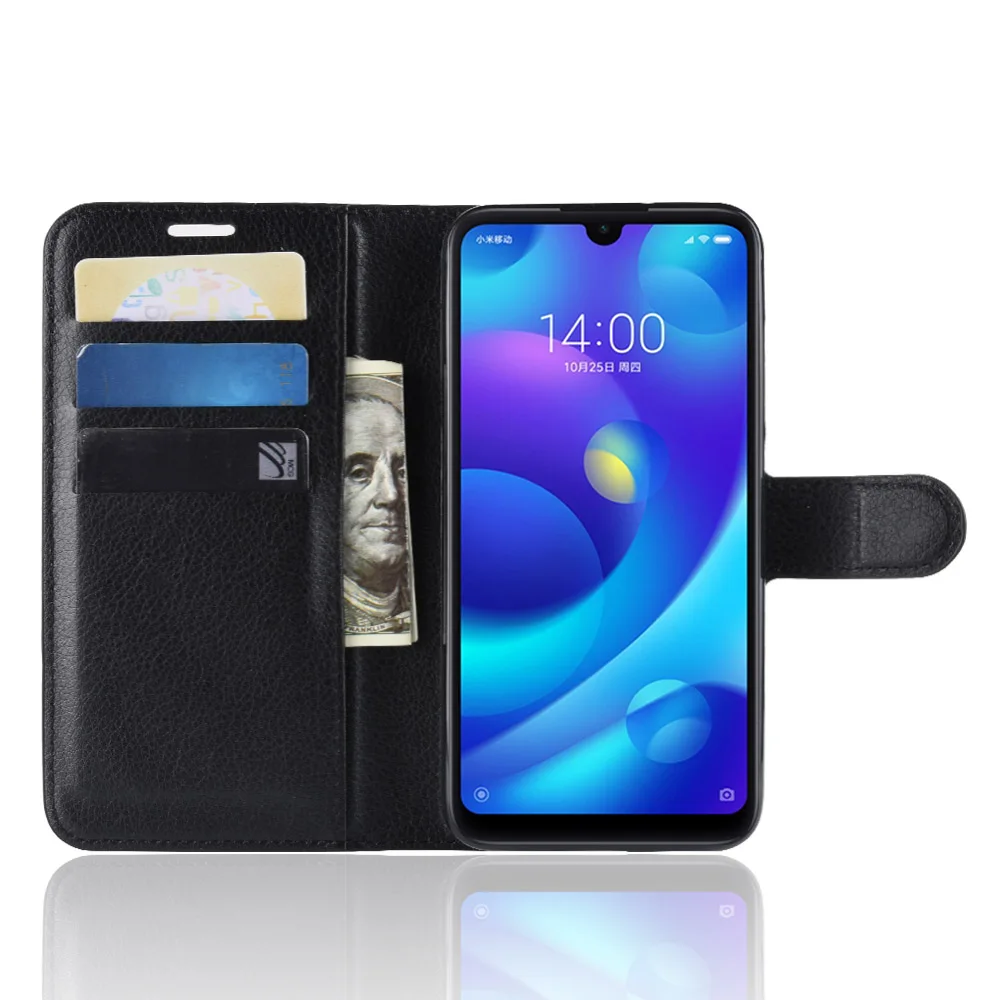 Роскошный кожаный чехол книжка baisxst для Xiaomi Play с подставкой кошелек телефона