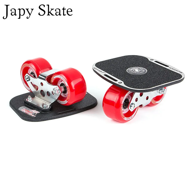 Japy Skate классический агрессивный Дрифт доска Серебро Алюминий линия коньки скраб Patines противоскользящие скейтборд палуба 82A колеса