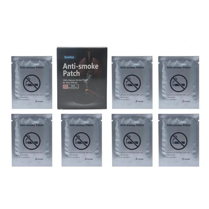 35 Pcs Stop Smoking Patches Quit Plasters Cessation Patch Relaxation Rehabilitation Therapy Supplies U3 | Красота и здоровье