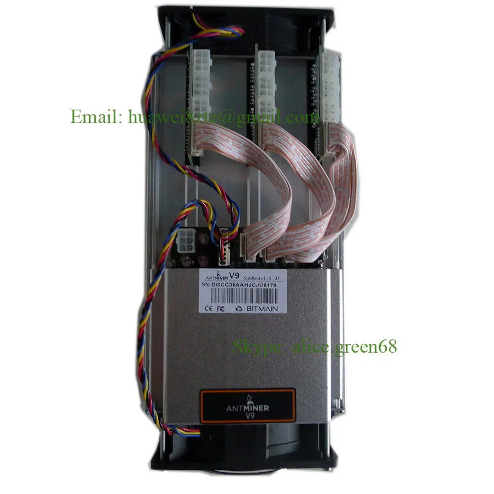AntMiner V9 4 T/S Bitcoin Шахтер Asic шахтер новые 16nm BTC BCC МПБ горные машины|machine machine|antminer santminer