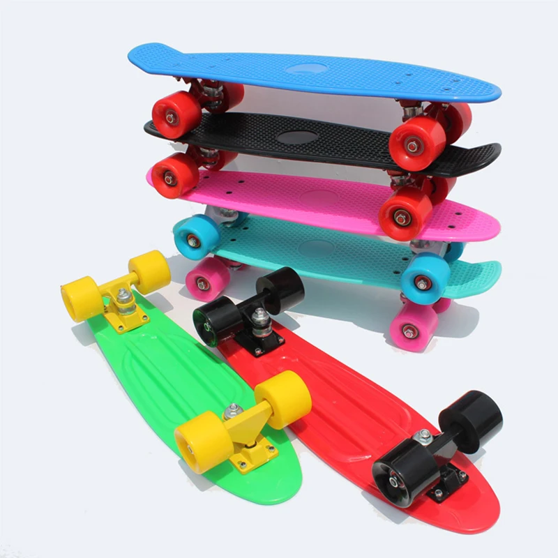 Скейтборд kateboard с сумкой cool color truck 4 wheel longboard mini cruiser длинная доска банан pnny стиль скейтборд patins
