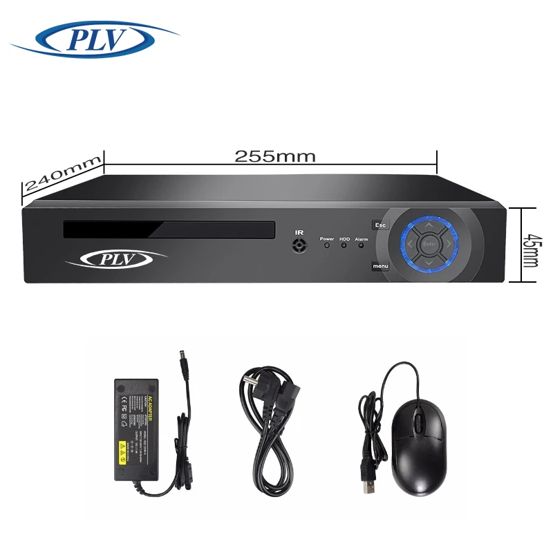 PLV Новый H.265 5MP 4CH 4MP 2MP 8CH Onvif 48 В автономный 802.3af PoE NVR сети видео Регистраторы 8 Порты