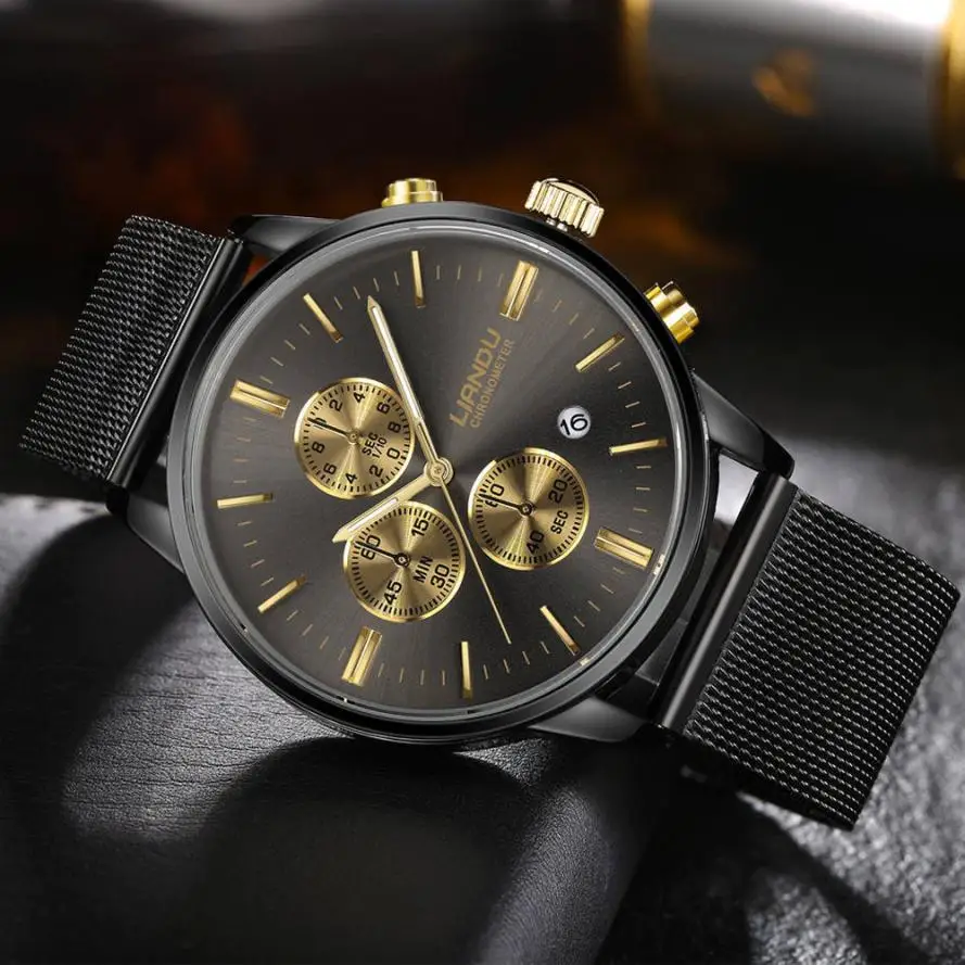LIANDU 2017 New Fashion Women Men Simple Stainless Steel Analog Quartz Wrist Watch relogio masculino Hot Dropshipping 613 | Наручные часы