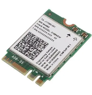 Беспроводная карта адаптера для Intel AC 3168NGW беспроводная NGFF 802.11ac 433 Мбит/с 2x2 + Bluetooth 4