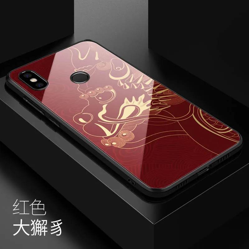 Для Xiaomi mi x 3 чехол с изображением дракона из закаленного стекла Aixuan взрывозащищенный чехол для Xiaomi mi x 3 mi x3 противоударный стеклянный чехол - Цвет: color 8
