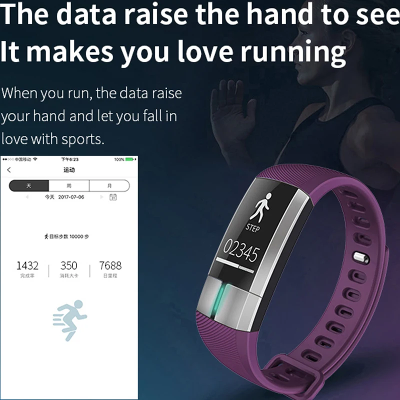 Новый смарт браслет с расчетом расстояния ЭКГ измерением умный Браслет Bluetooth для