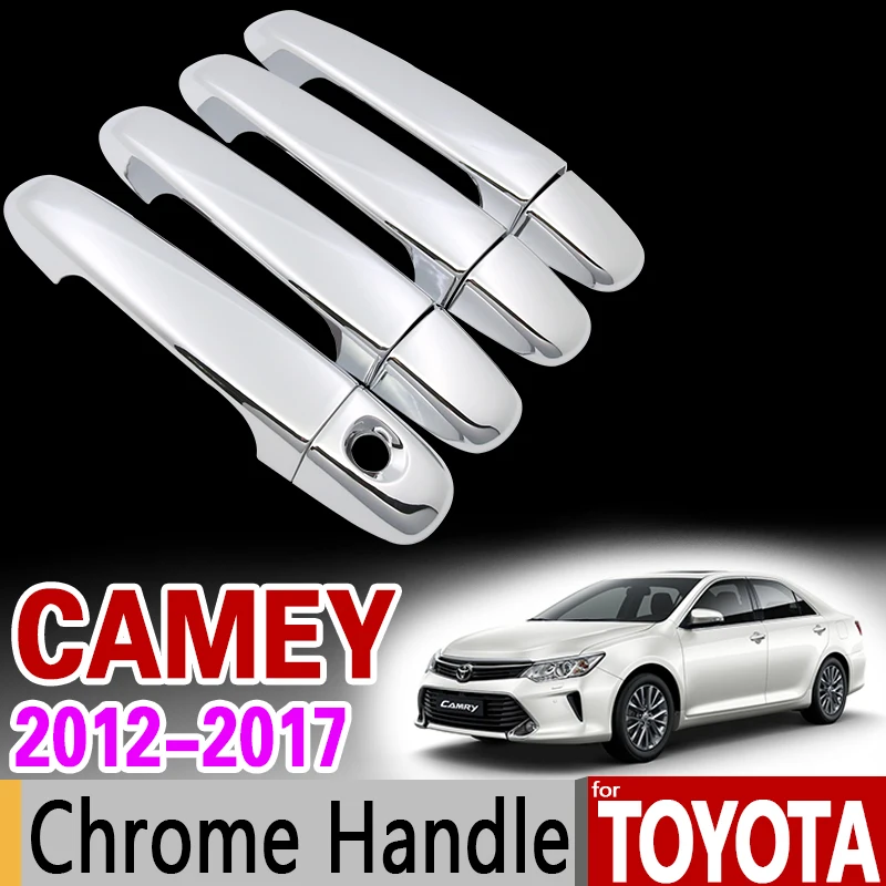 

Хромированная Обложка ручки для Toyota Camry 2012 - 2017 XV50, набор отделки для Daihatsu Altis Aurion 2013 2015 2016, аксессуары для стайлинга автомобиля