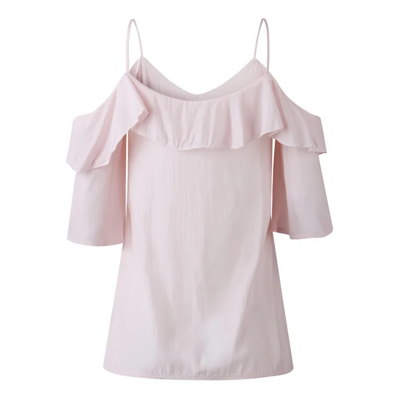 DORVIVON poleras de mujer 2019 летняя гофрированная футболка femme короткий рукав v-образный