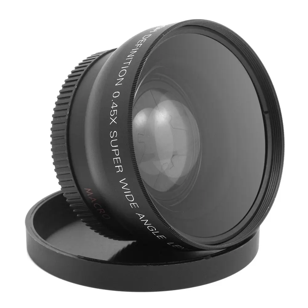 52 мм 0.45X Широкоугольный объектив для цифровой камеры HDV G02 черный|lens wide|lens for cameralens