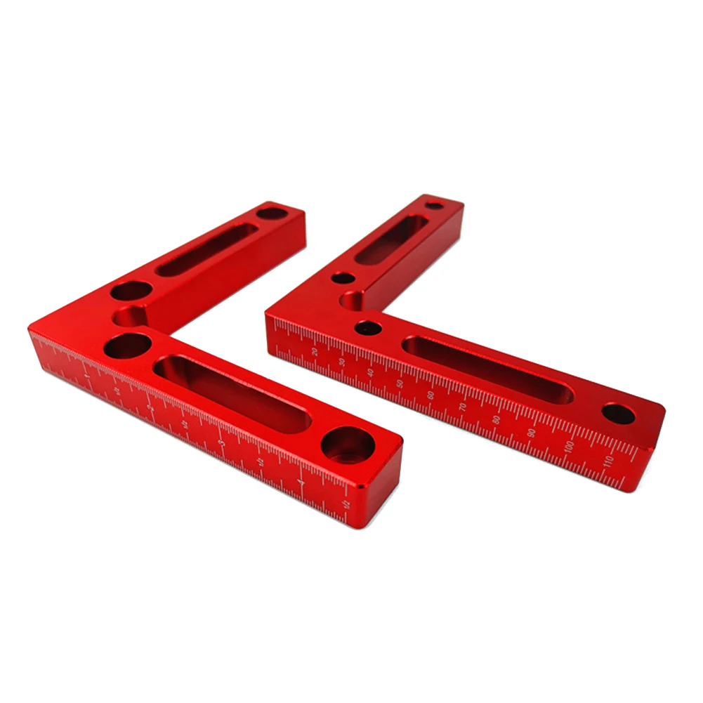 Woodworking Aluminum Alloy Block Holder Frame L Type Corner Squares Welding Right Angle Clamp Positioning Ruler Carpenter Tool |